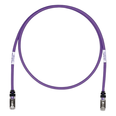 Patch Cord Cat6A, Blindado S/FTP, CM/LS0H, 3.05 Metros (10 Pies), Color Violeta