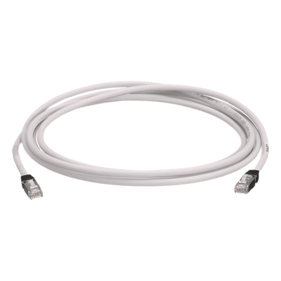 Patch Cord Cat6A, Blindado S/FTP, CM/LS0H, 2.5 Metros (8.20 Pies), Color Gris