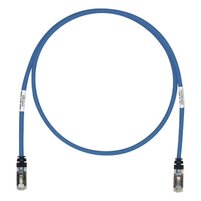 Patch Cord Cat6A, Blindado S/FTP, CM/LS0H, 9.14 Metros (30 Pies), Color Azul