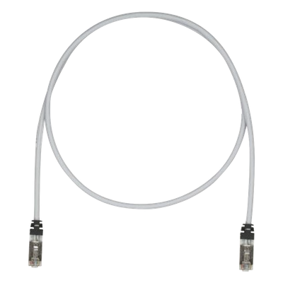 Patch Cord Cat6A, Blindado S/FTP, CM/LS0H, 3 Metros (9.84 Pies), Color Gris
