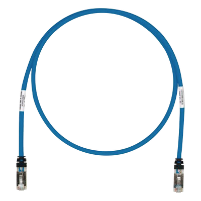 Patch Cord Cat6A, Blindado S/FTP, CM/LS0H, 2.13 Metros (7 Pies), Color Azul