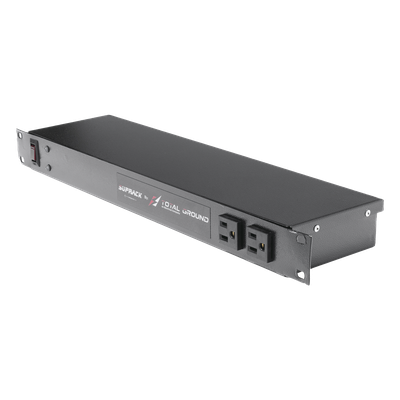 Tomacorriente de 10 contactos para 120 Vca con Supresor de picos tipo «A» de 40 kA, Diseñado para Montaje en Rack de 19″.