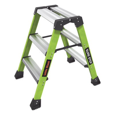 Escalera Plegable 2 Peldaños de Fibra de Vidrio / Tamaño 66 cm ( 2′ 2″).