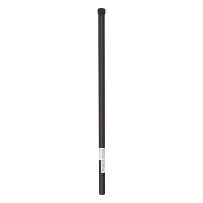Poste de ESQUINA color Negro para Cerca Electrificada. Tubo Galvanizado cal. 18 de 1″ Diam. y 0.8m Alto con Tapón, ideal para 3 aisladores