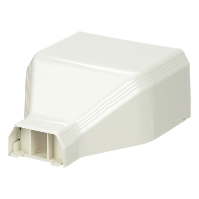 Conexión de tubería a canaleta T45, Salidas de 1/2″, 3/4″, 1″ y 1 1/4″, material ABS, Color Blanco Mate