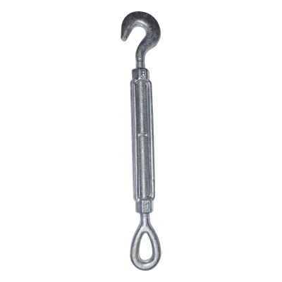 Tensor de 1/2″ x 12″ Acero Forjado OJO-GANCHO Galv. Inmersión en Caliente (Carga Max. 1500 lbs).