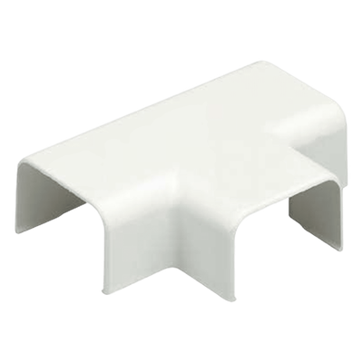 Accesorio en «T», para uso con canaleta LD10, material ABS, Color Blanco
