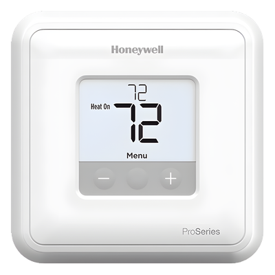 Termostato no programable de 1 etapa calor/frío para sistemas convencionales o bomba de calor sin calor auxiliar, serie Pro 1 (T1 Pro)