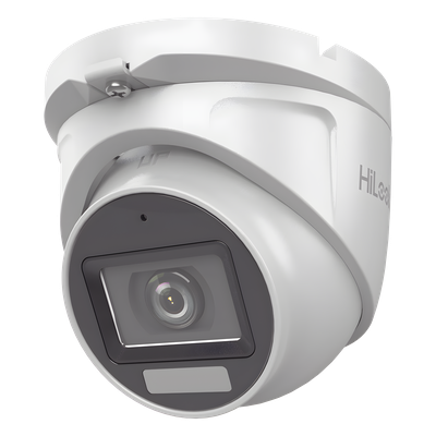 [Dual Light + ColorVu] Turret TURBOHD 3K megapixel / 30 mts IR + 20 mts luz blanca/ Lente 2.8 (105° de Visión) / Exterior IP66 / Audio por Coaxitron / TVI-AHD-CVI-CVBS / Metal  / Smart-Hybrid light