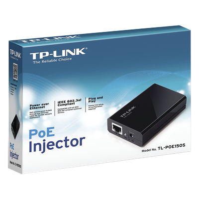 Inyector PoE (15W) / Gigabit 802.3 af / 2 puerto 10/100/1000 Mbps / Plug and Play