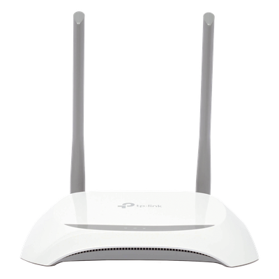Router Inalámbrico WISP, 2.4 GHz, 300 Mbps, 2 antenas externas omnidireccional 5 dBi, 4 Puertos LAN 10/100 Mbps, 1 Puerto WAN 10/100 Mbps, control de ancho de banda