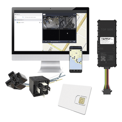 Kit Dispositivo TLW26BL para localización para vehículos / Conectividad 4G LTE y BLE 5.0 / Diferentes tipos de notificaciones / Corte y restablecimiento de energía / Relay + EPCOMGPSCODE + SIM500MB2Y