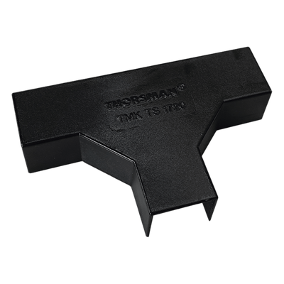 Sección en «T» Color Negro de PVC Auto Extinguible, Para Canaleta TMK-1720-N-CC (5240-02003)