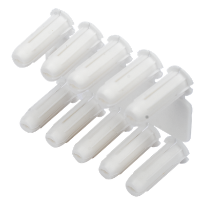 Taquete blanco 3/16″ para tornillo 8mm x 3/4″ (100pzs) (1101-01100)