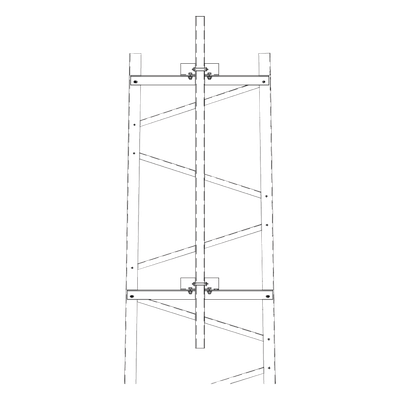 Brazo para Sección #6 Torre Titan con Herrajes y Mástil de 6′ (1.8m).