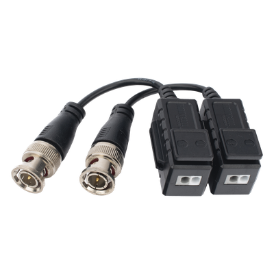 Kit de Transceptores (Baluns) con Terminal PUSH SUPERIOR, Resolución 4K , Cable flexible COAXIAL Blindado / COAXITRON / AUDIO POR COAXITRON / Menu OSD /Conector 100% COBRE / protección TVS, Calidad PREMIUM