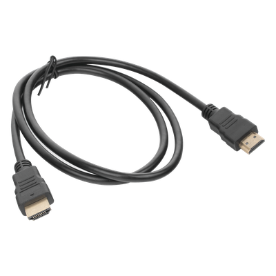 Cable HDMI de 1 Metro (3.28 pies) (High Speed) / Resolución 4K / Soporta Canal de Retorno de Audio (ARC)/ Soporta 3D / Blindado para Reducir Interferencia / Chapado en Oro / Alta Resistencia y Durabilidad.
