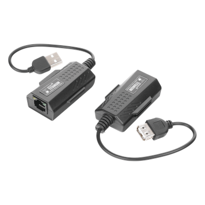 Kit extensor USB por cable UTP Cat 5 / 5e / 6 para Distancias de Hasta 50 Metros / Versión 2.0