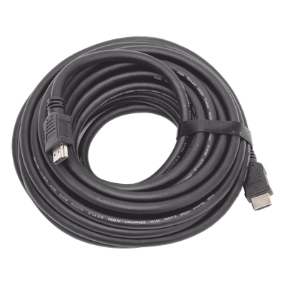 Cable HDMI de 10 Metros (32.81 pies) (High Speed) / Resolución 4K / Soporta Canal de Retorno de Audio (ARC) / Soporta 3D / Blindado para Reducir Interferencia / Chapado en Oro / Alta Resistencia y Durabilidad