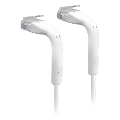 UniFi Patch Cable Cat6 Ultradelgado GbE con Botas Flexibles, Color Blanco, 3 Metros (9.84 Pies)