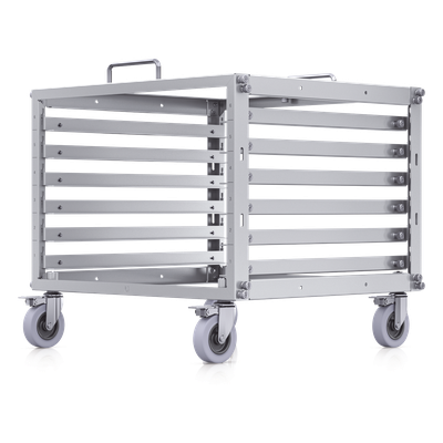 Rack Abierto 6U Compacto y Apilable sin Herramientas para Equipos UniFi, Ensamblaje Toolless, Ruedas con Seguro y Expansión a 12U con Kit de Apilado