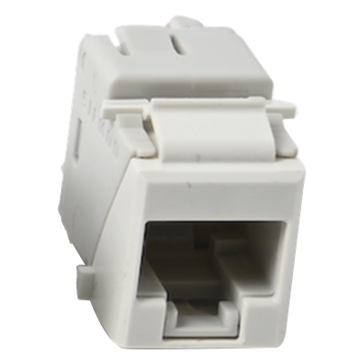 Jack UltraMAX Cat5e, UTP, Tipo Keystone, Color Blanco, Punch Down
