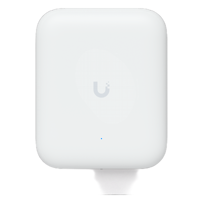 Access Point UniFi WiFi U7 Outdoor WiFi 7 802.11be Doble Banda, MU-MIMO 2×2 en Cada Banda, Puerto de 2.5 GbE, Antena Sectorial Integrada de 90° en 2.4 GHz y 45° en 5 GHz, Conectores para Antenas Omnidireccionales (incluidas), No Incluye Inyector P