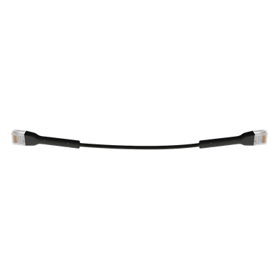 UniFi Ethernet Patch Cable Cat6 de 22 cm (8.66 pulgadas), Color Negro