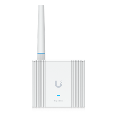 Gateway SuperLink Inalámbrico de Largo Alcance y Baja Latencia para Sensores UniFi Protect con Alcance de hasta 2 km, Alimentación PoE/USB-C y Montaje en Pared o Riel DIN