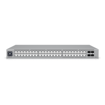 UniFi Switch Pro Max 48 – Switch Capa 3 con 48 Puertos (16 × 2.5 GbE y 32 × 1 GbE), 4 Puertos SFP+ 10G y Pantalla Informativa Integrada