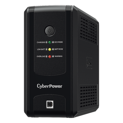 UPS de 750 VA/375 W, Topología Línea Interactiva, Entrada 120 Vca NEMA 5-15P, y 8 Salidas NEMA 5-15R, Puerto USB, Con Regulador de Voltaje (AVR)