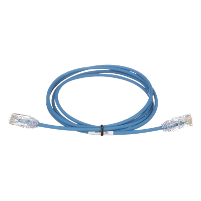 Cable de Parcheo TX6, UTP Cat6, Diámetro Reducido (28AWG), Color Azul, 4.57 Metros (15 Pies)