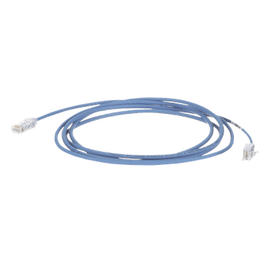 Cable de Parcheo TX6, UTP Cat6, Diámetro Reducido (28AWG), Color Azul, 7.92 Metros (26 Pies)