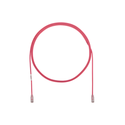 Cable de Parcheo TX6, UTP Cat6, Diámetro Reducido (28AWG), Color Rosa, 1.52 Metros (5 Pies)