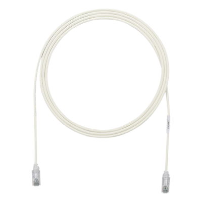 Cable de Parcheo TX6, UTP Cat6, Diámetro Reducido (28AWG), Color Gris, 2.13 Metros (7 Pies)