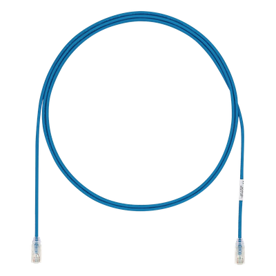 Cable de Parcheo UTP Cat6A, CM/LSZH, Diámetro Reducido (28AWG), Color Azul, 6.1 Metros (20 Pies)