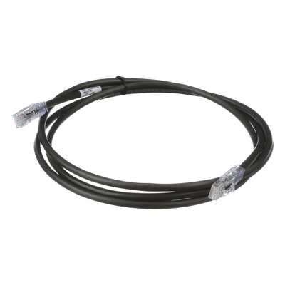 Cable de Parcheo UTP, Cat6A, 24 AWG, CM, Color Negro, 0.91 Metros (3 Pies)