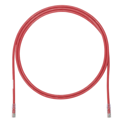 Cable de Parcheo UTP, Cat6A, 24 AWG, CM, Color Rojo, 1.52 Metros (5 Pies)