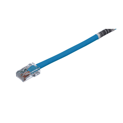 Cable de Parcheo TX5, UTP Cat5e, 24 AWG, CM, Color Azul, 0.3 Metros (1 Pie)