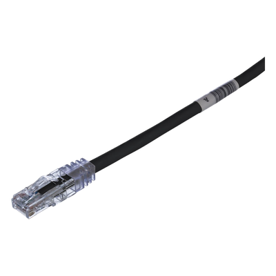 Cable de Parcheo TX6, UTP Cat6, 24 AWG, CM, Color Negro, 3.05 Metros (10 Pies)