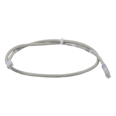 Cable de Parcheo TX6, UTP Cat6, 24 AWG, CM, Color Gris, 3.05 Metros (10 Pies)