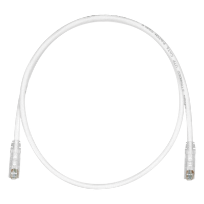 Cable de Parcheo TX6, UTP Cat6, 24 AWG, CM, Color Blanco Mate, 4.57 Metros (15 Pies)