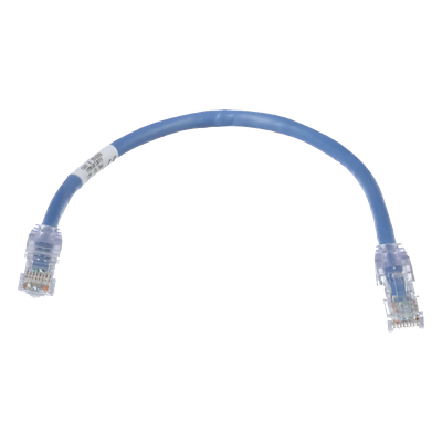 Cable de Parcheo TX6, UTP Cat6, 24 AWG, CM, Color Azul, 0.3 Metros (1 Pie)