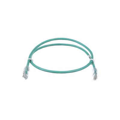 Cable de Parcheo TX6, UTP Cat6, 24 AWG, CM, Color Verde, 9.14 Metros (30 Pies)