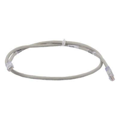 Cable de Parcheo TX6, UTP Cat6, 24 AWG, CM, Color Gris, 0.91 Metros (3 Pies)