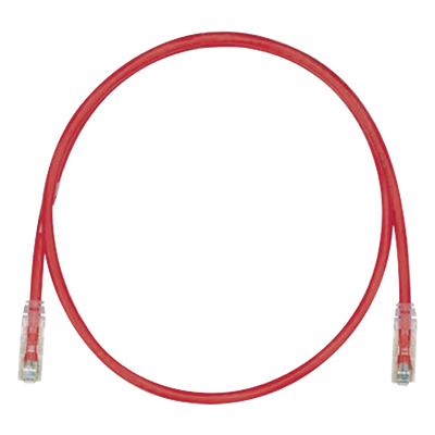 Cable de Parcheo TX6, UTP Cat6, 24 AWG, CM, Color Rojo, 0.91 Metros (3 Pies)