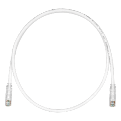 Cable de Parcheo TX6, UTP Cat6, 24 AWG, CM, Color Blanco Mate, 1.52 Metros (5 Pies)