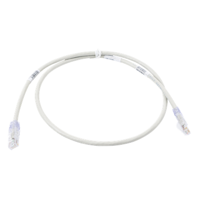 Cable de Parcheo TX6, UTP Cat6, 24 AWG, CM, Color Gris, 2.13 Metros (7 Pies)