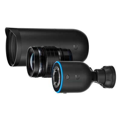 UniFi Protect AI DSLR – Cámara 4K PoE+ para Interior/Exterior con Sensor de Alta Sensibilidad, Lente Fija Gran Angular de 17 mm y Analítica Avanzada por IA