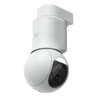 Cámara UniFi Protect G6 PTZ Color Blanco, Doble Lente 4K, Zoom Híbrido 10x, Motor AI Multi-TOPS, Visión Nocturna IR 30m, Audio Bidireccional, Protección IP66, Resistencia al Vandalismo IK04
